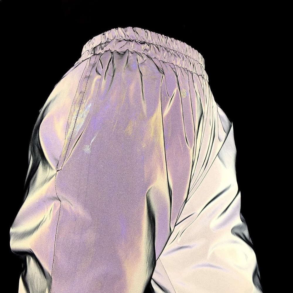 My Mum Made It reflective track pants sz XL fits M